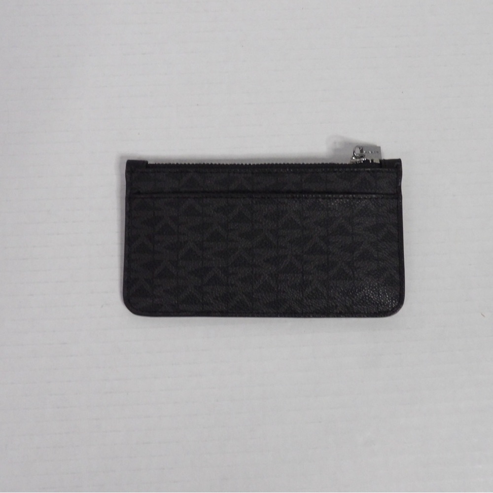 Michael Kors Black Patterned Key & Card Holder